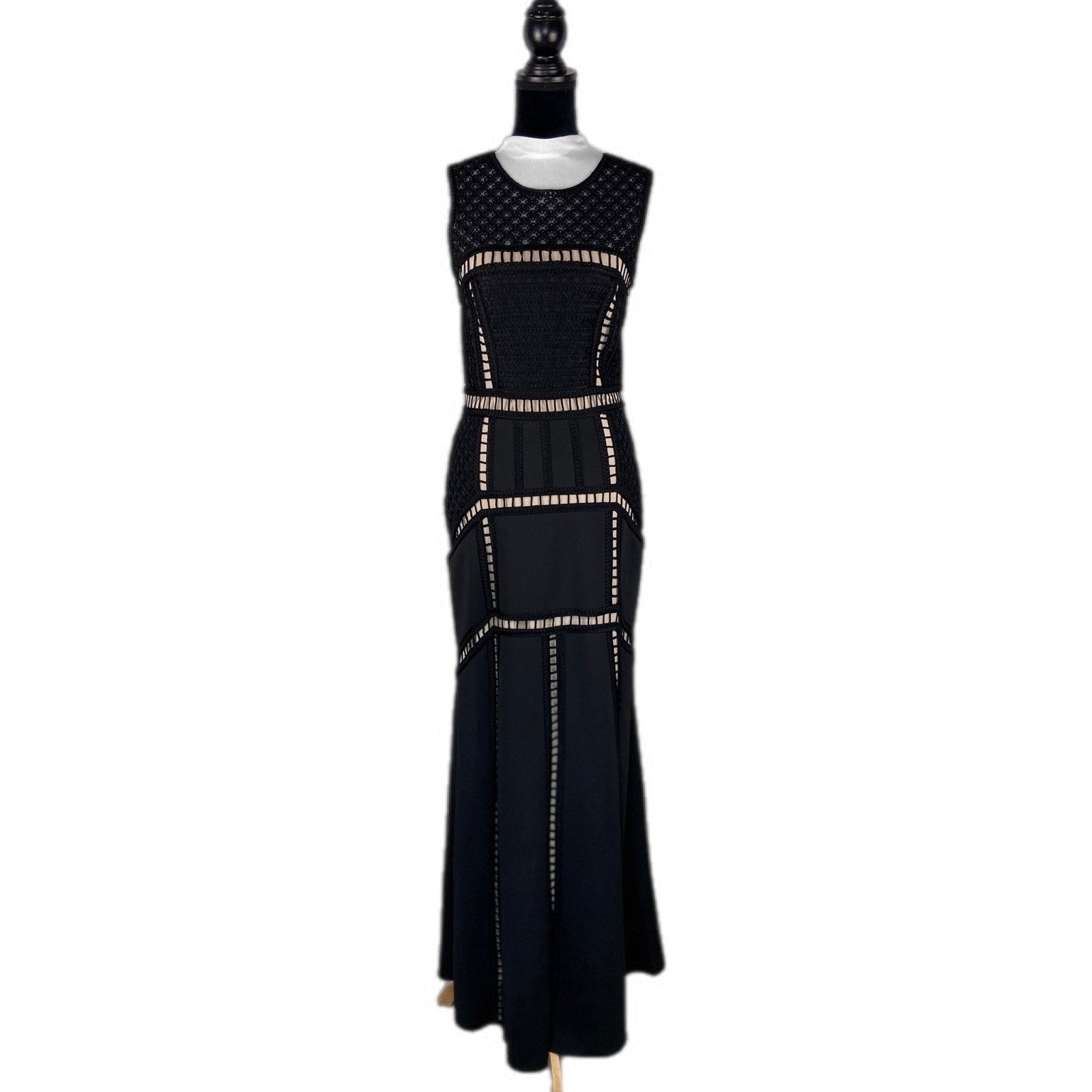 Formal Prom Scuba Tape Work Evening Floor Length Mermaid Dress - Women's Size 6