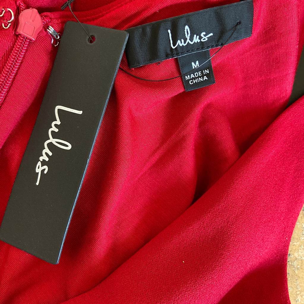 LuLus Red Sheath Dress NWT - Women's Size M