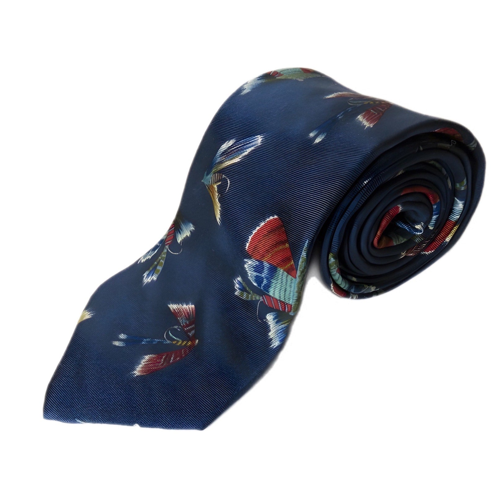 Lands' End Fishing Lures Handsewn Silk Men's Tie