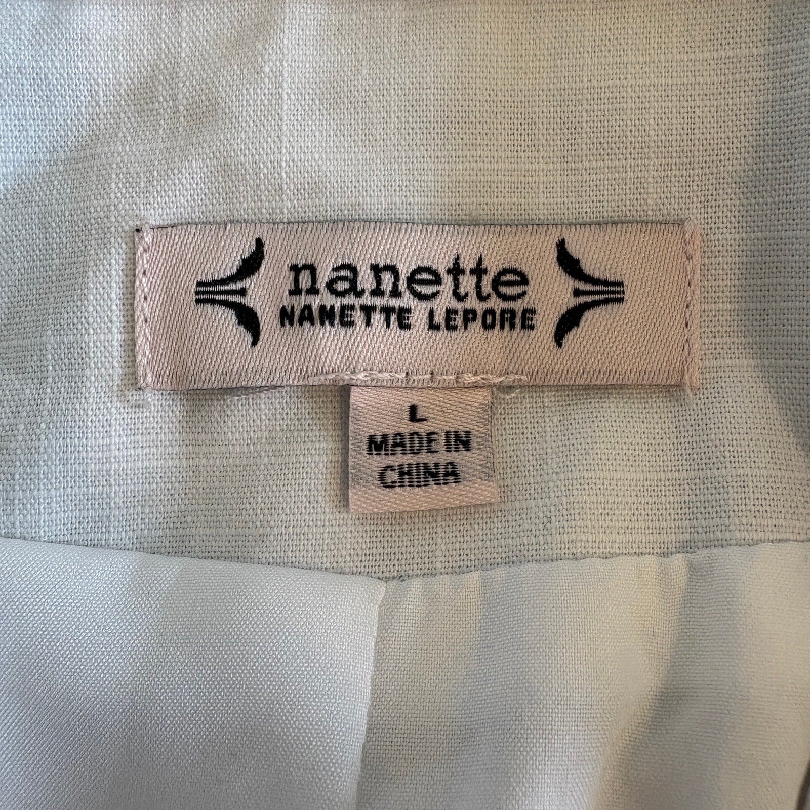 Nanette Lepore Optic White Scrunched Sleeve Jacket NWT - Women's Size L