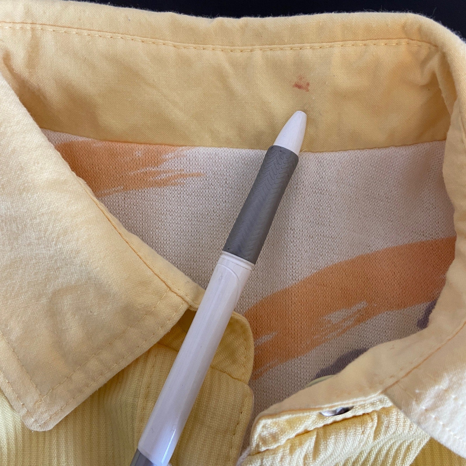 Vintage Reversible Yellow 90's Patterned Jacket - Women's Size S