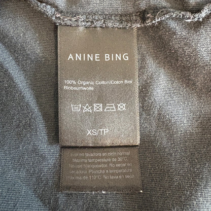 Anine Bing Distressed Black Tiger Muse Graphic T Shirt - Women's Size XS