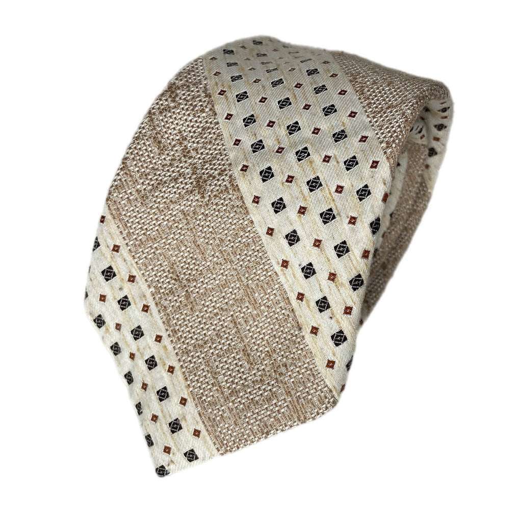 Vintage Retro Pattern Marc de Paris Men's Tie