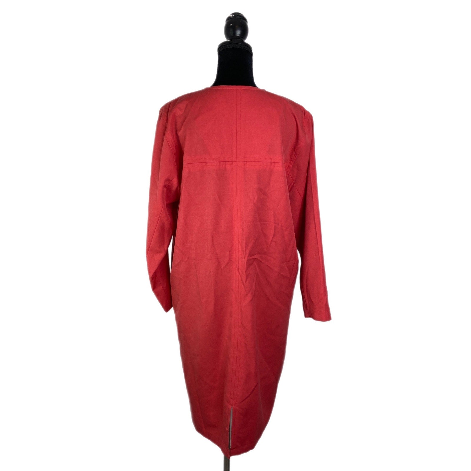 Vintage Liz Claiborne Wool Minimalist Style Dress - Women's Size 14 Petite