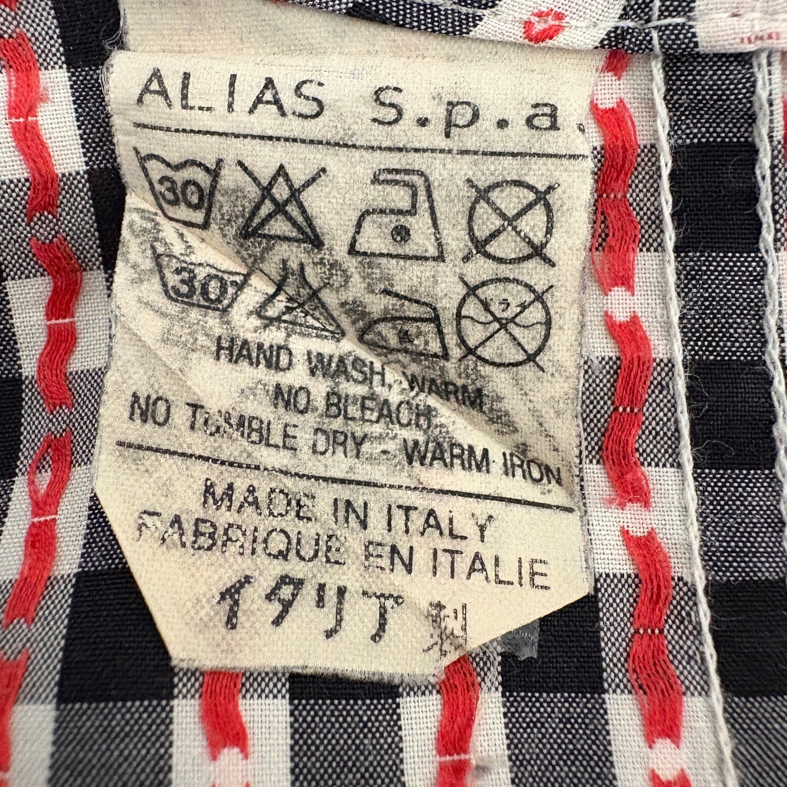 Vintage 80's Rare Gianni Versace Checkered Plaid Button Front Shirt - Men's M