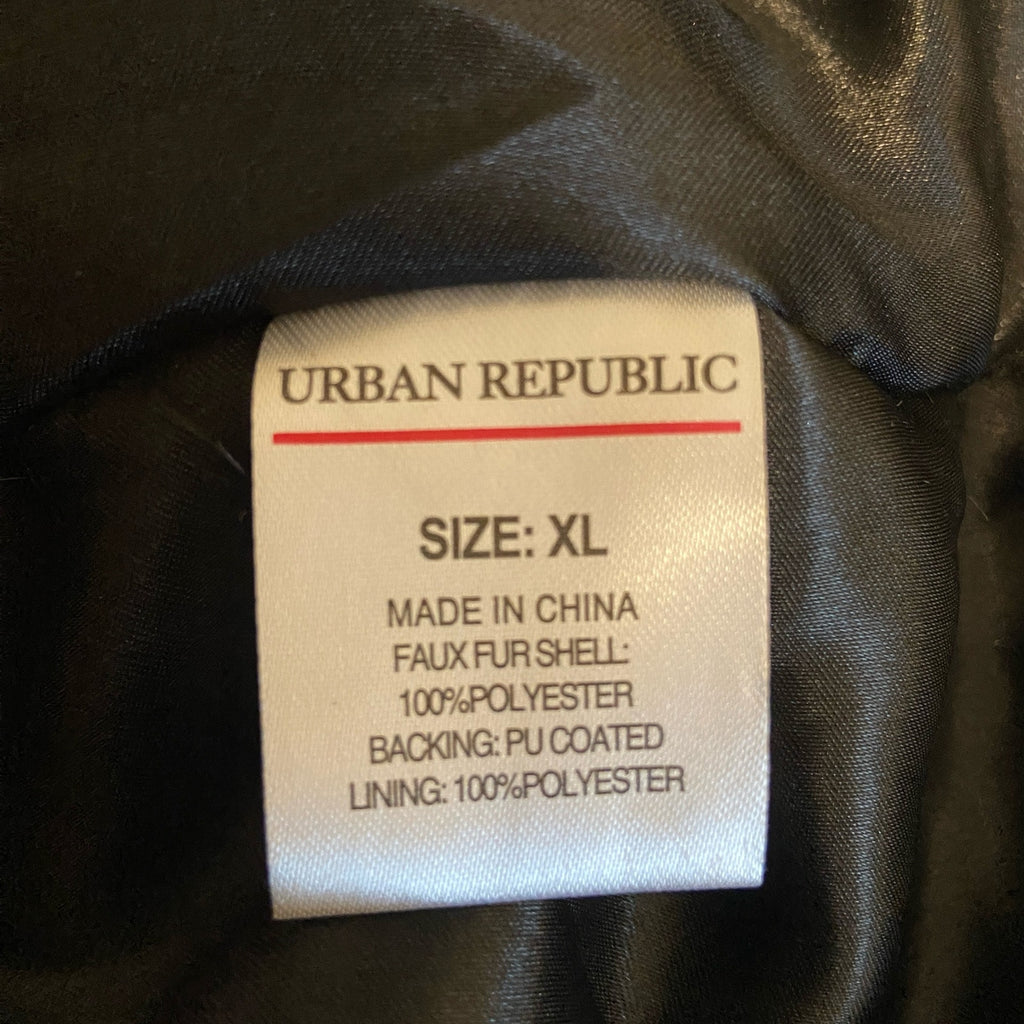 Urban Republic Jaguar Print Faux Fur Jacket NWT - Women's Size XL