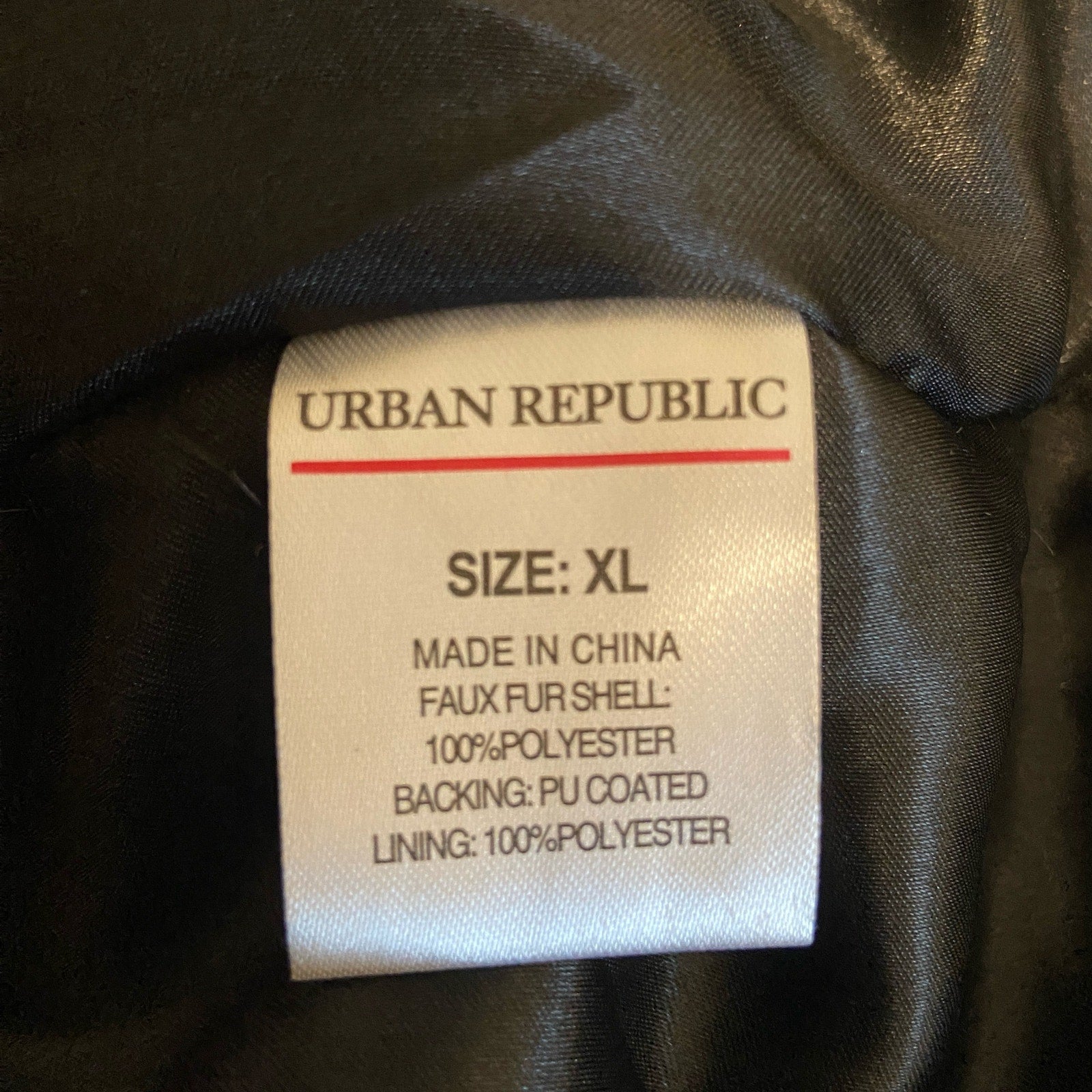 Urban Republic Jaguar Print Faux Fur Jacket NWT - Women's Size XL
