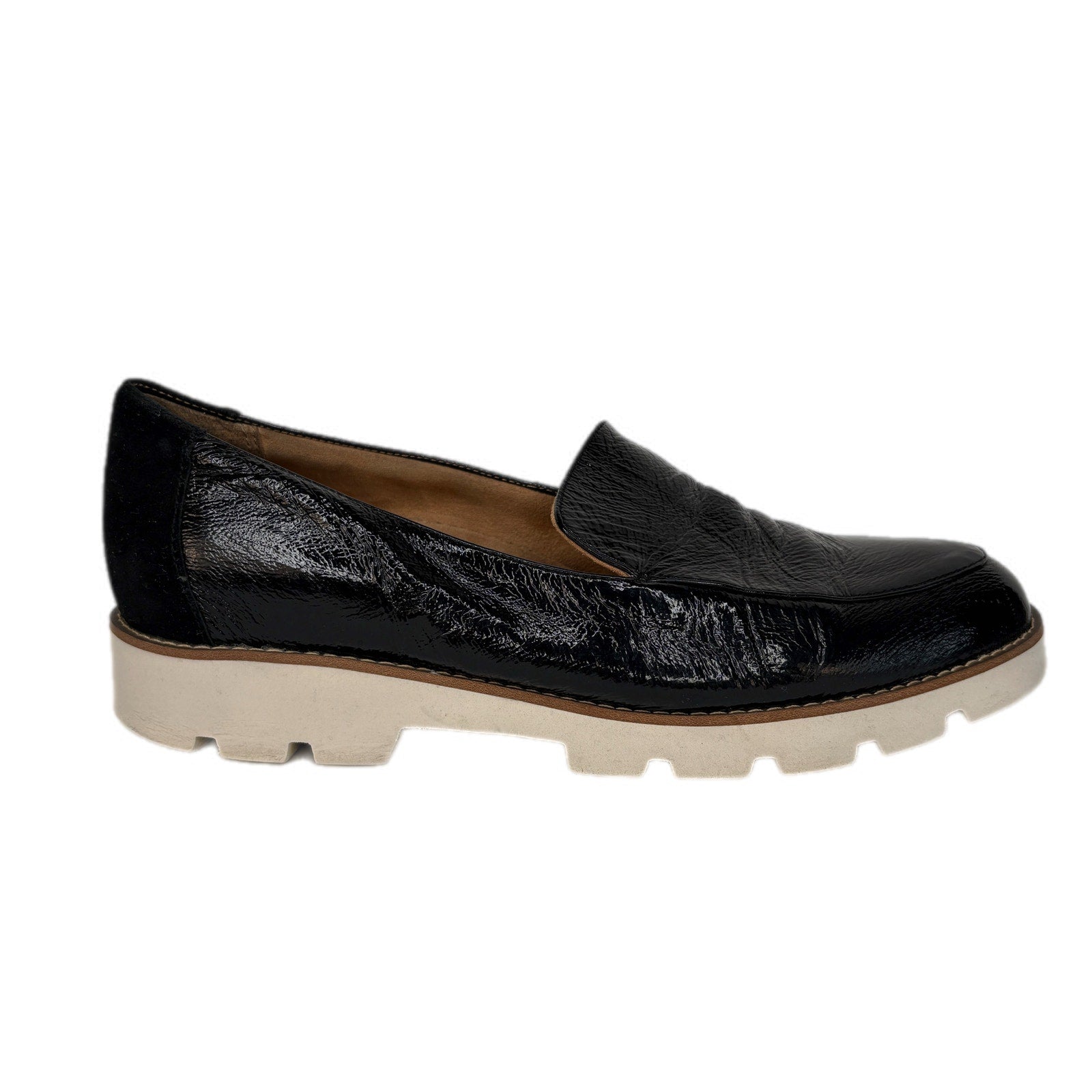 Vionic Kensley Black Patent Leather Slip On Loafers - Women's Size 9