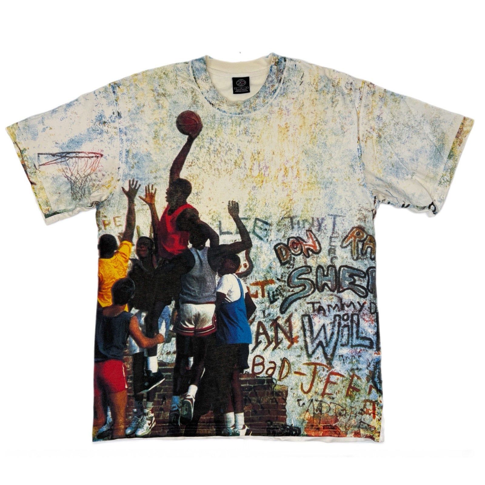 Vintage Nike Air Jordan Playground AOP 20th Anniversary 1985 2005 Shirt Rare