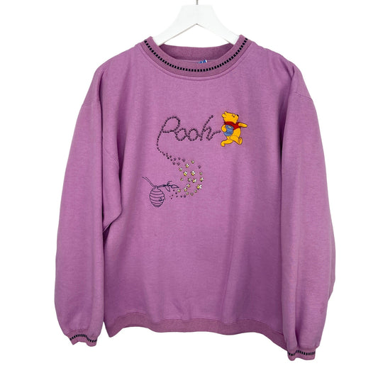 Y2K Disney Winnie the Pooh Embroidered Crewneck Sweatshirt - Women's Size L