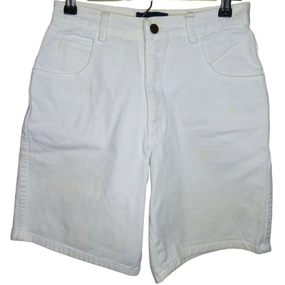 Vintage White High Waist Denim Shorts - Women's M