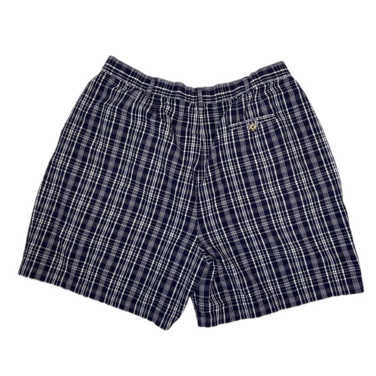 Vintage Fairway Sports Blue Plaid Golf Shorts - Women's Size 18