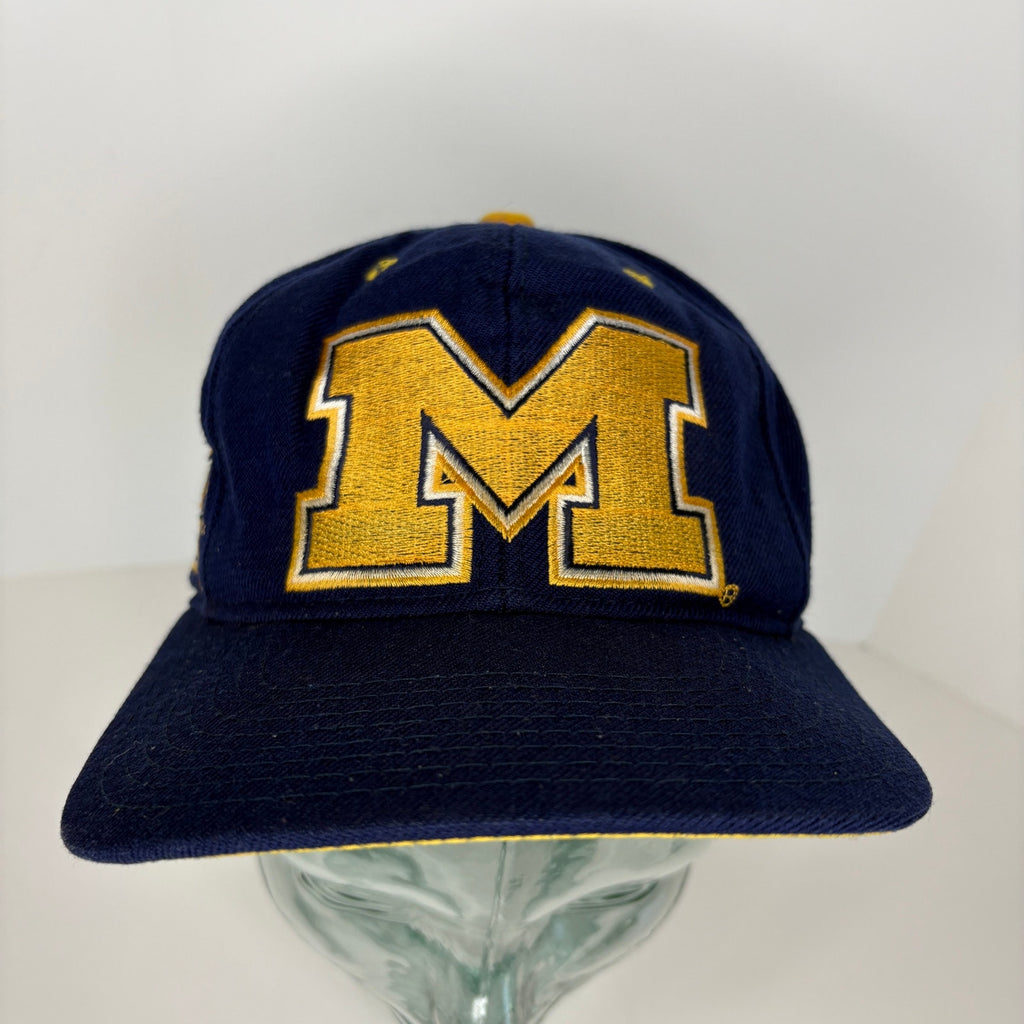 Vintage Zephyr Graf-X Michigan Big M Logo Fitted Hat 6 7/8