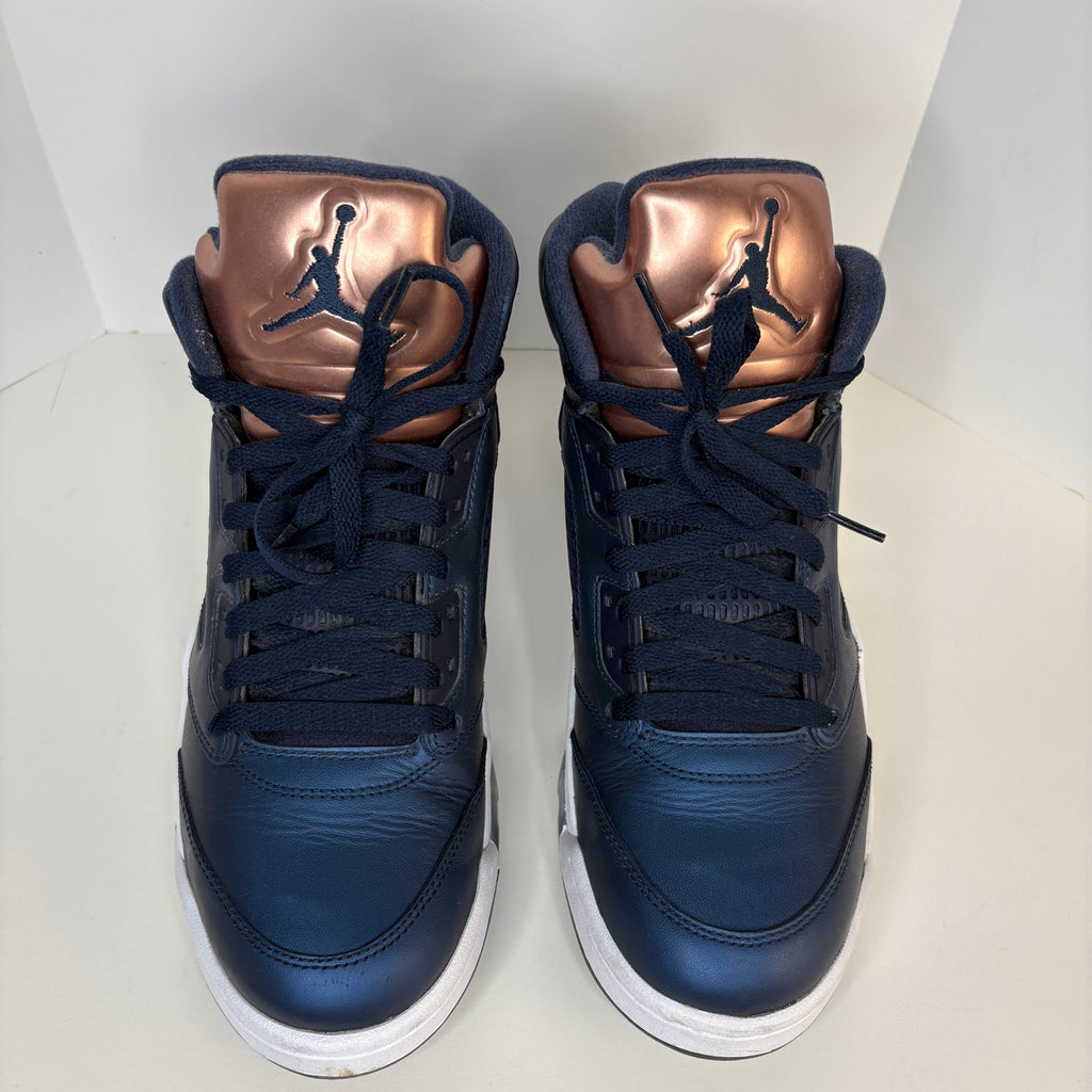 Jordan 5 Retro Bronze Obsidian 136027 416 - Men's Size 9