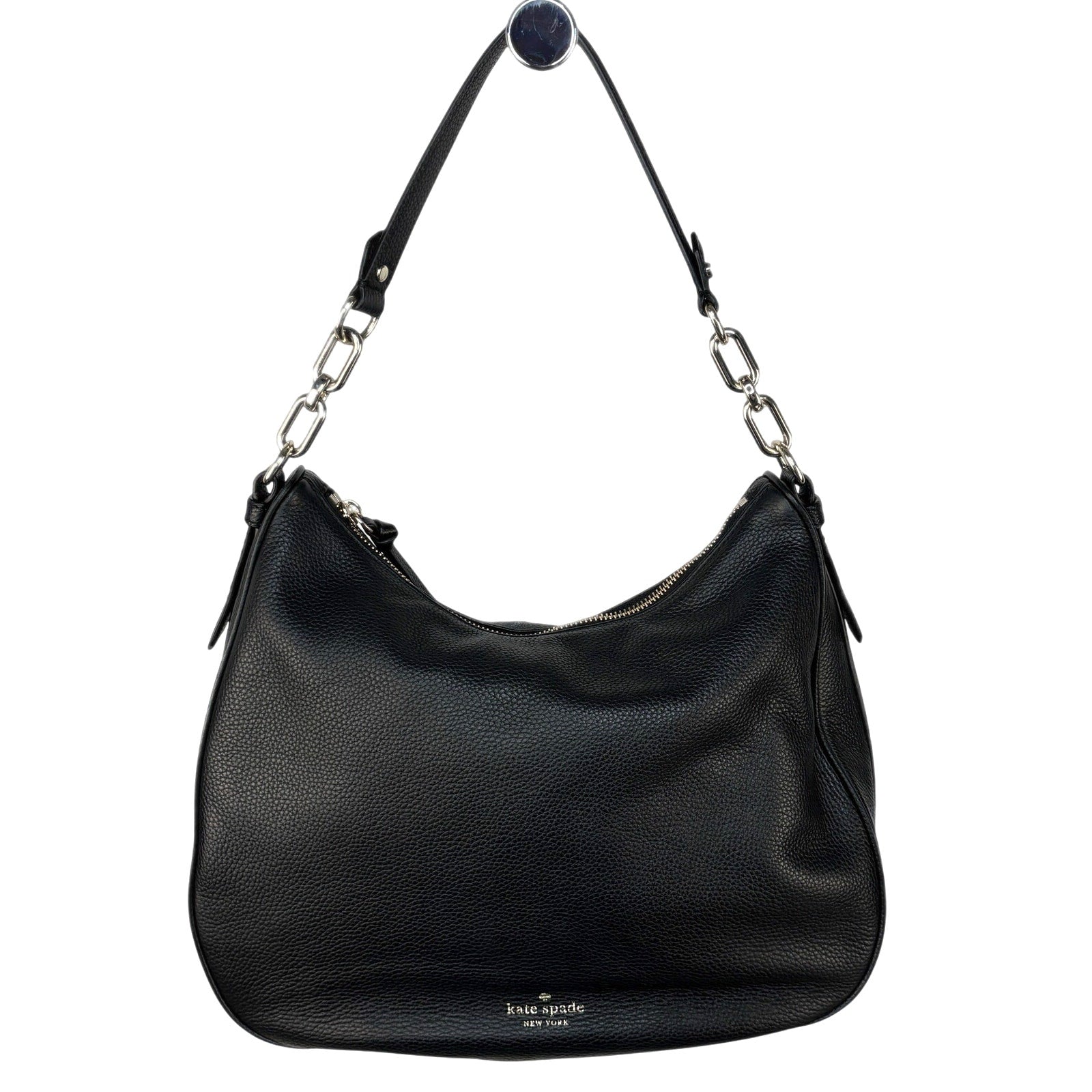 Kate Spade Hobo Black Pebbled Leather Shoulder Bag