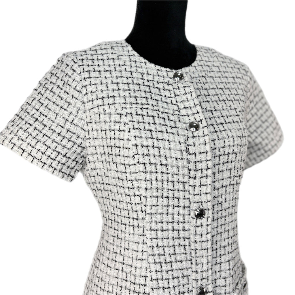 Rachel Zoe Retro Glam Chic Business Wear Tweed Dress - Women's Size 4