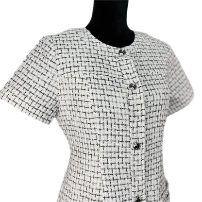 Rachel Zoe Retro Glam Chic Business Wear Tweed Dress - Women's Size 4
