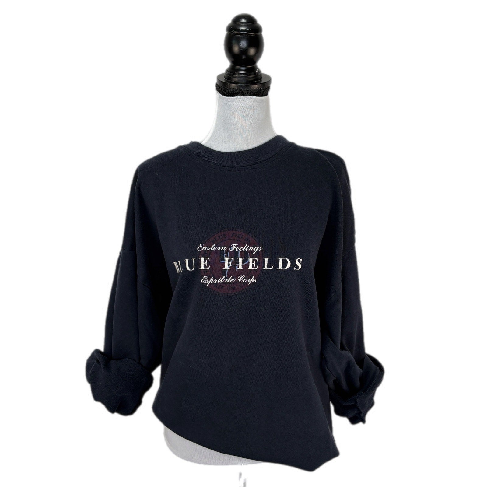 Vintage Esprit Navy Blue Fields - Women's Size XL