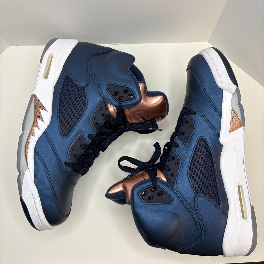 Jordan 5 Retro Bronze Obsidian 136027 416 - Men's Size 9