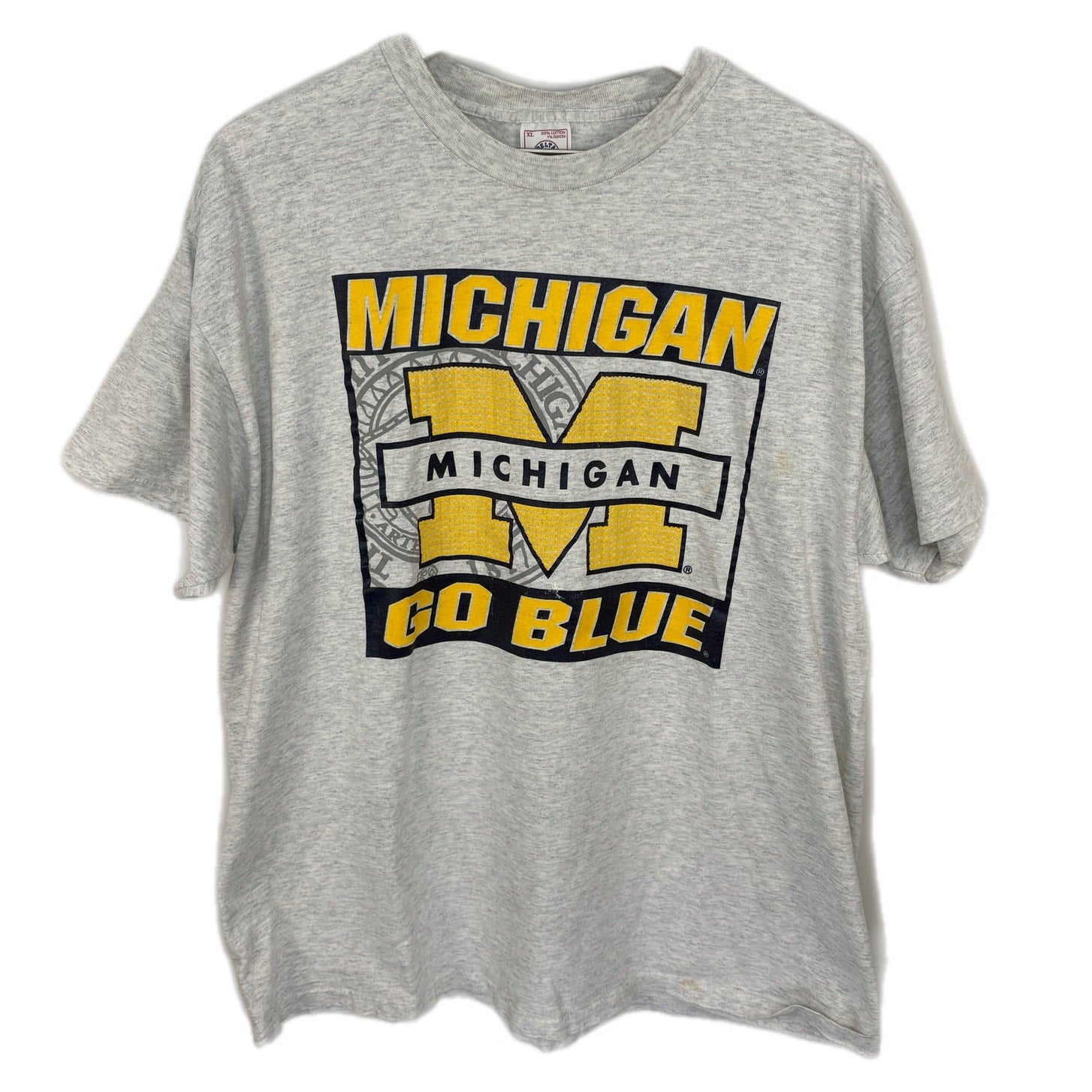 Vintage Single Stitch University of Michigan Go Blue T Shirt - Adult Size XL