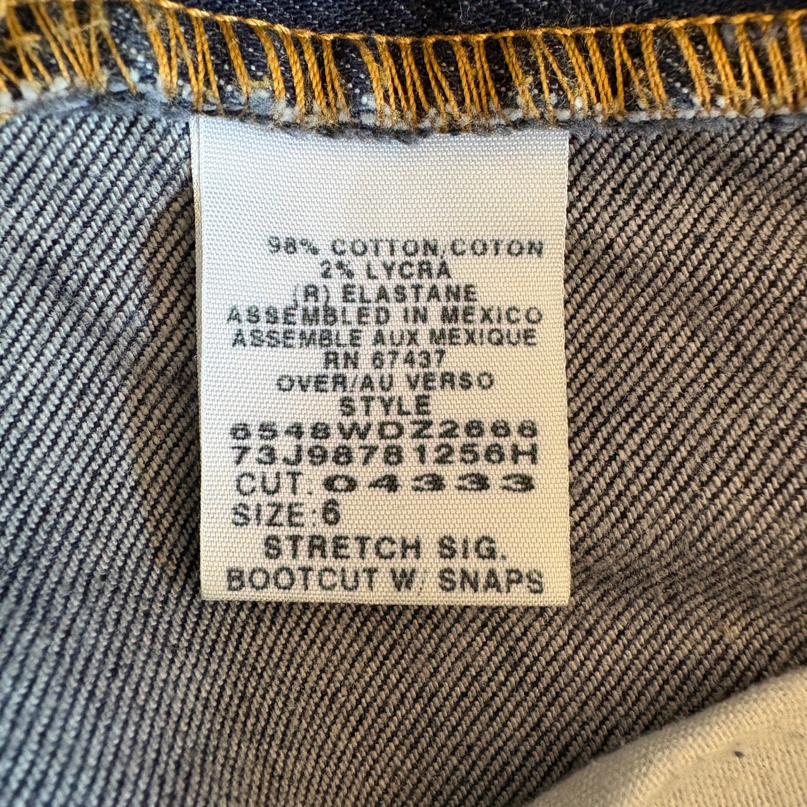 Y2K Polo Jeans Company Stretch Bootcut Snap Sides - Women's Size 6