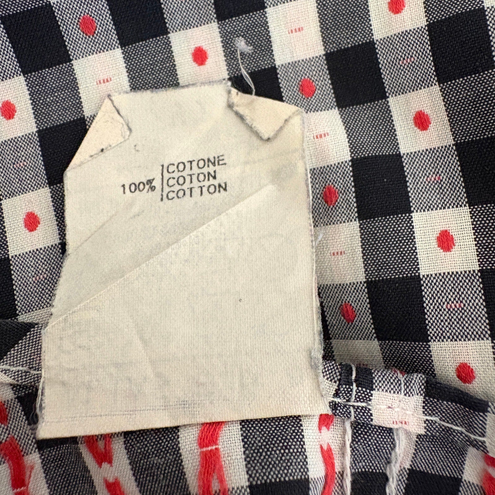 Vintage 80's Rare Gianni Versace Checkered Plaid Button Front Shirt - Men's M