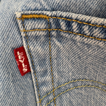 Levi's 501 Repro Big E Distressed Light Wash Jeans - Men's Size 31x26