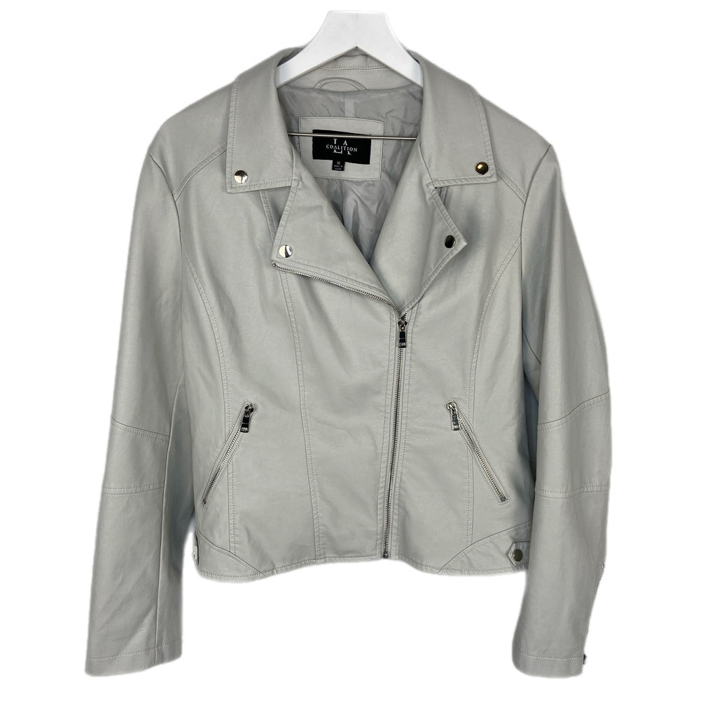 LA Coalition Faux Leather Moto Jacket - Women's Size XL