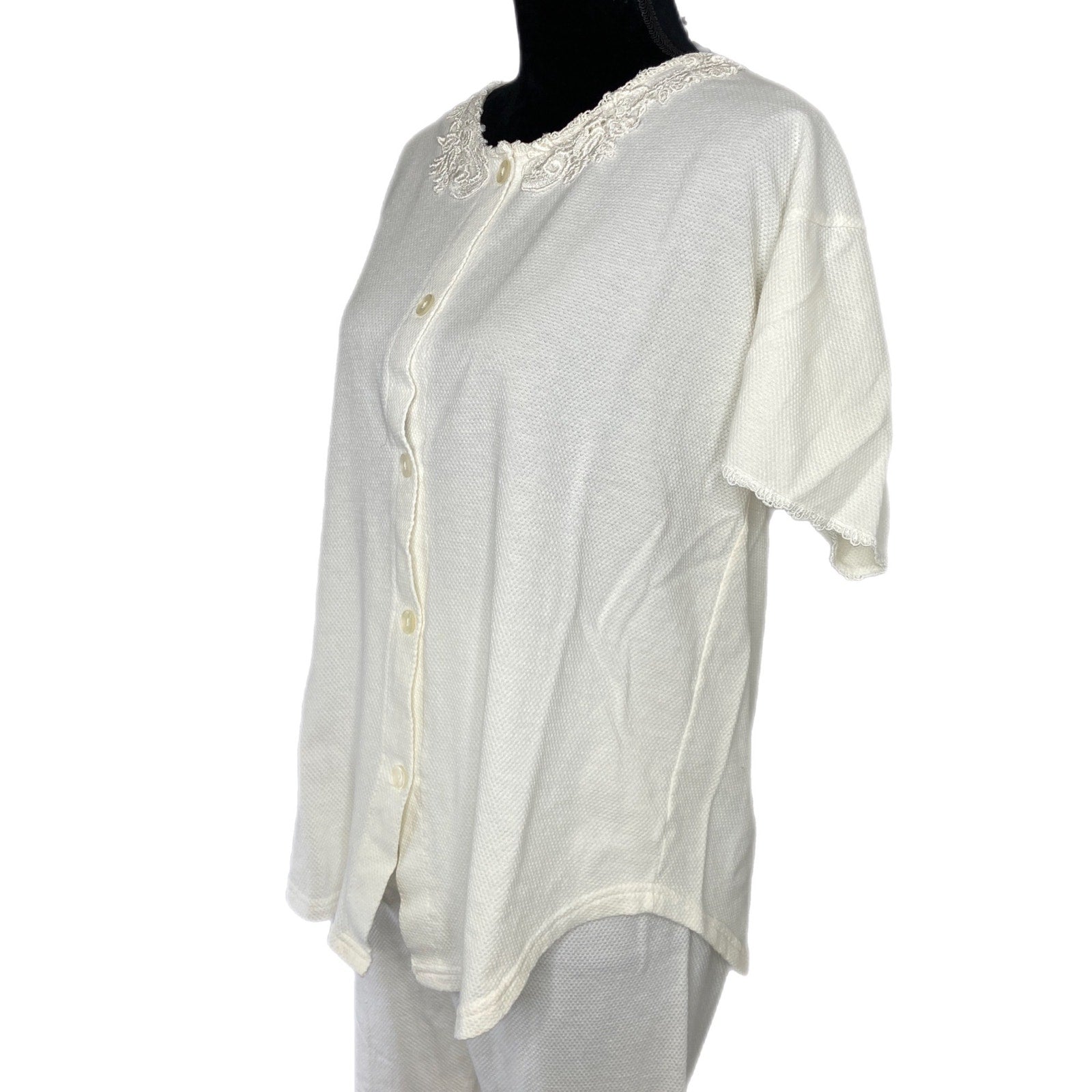 Vintage Gold Label Victoria's Secret Waffle Knit Pajama Set - Women's Size Small