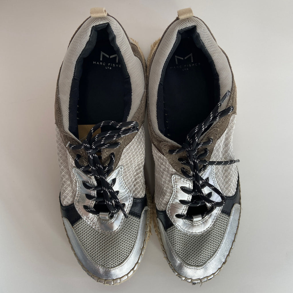 Marc Fisher Silver Toe Espadrilles Sneakers - Women's Size 9.5
