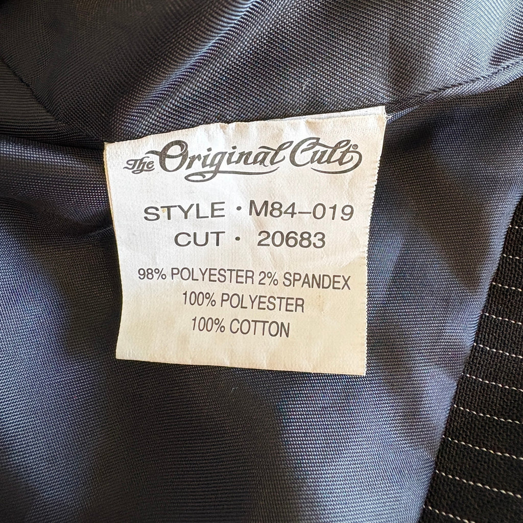Social Collision Pinstripe Zip Up Vest - Men's Size M