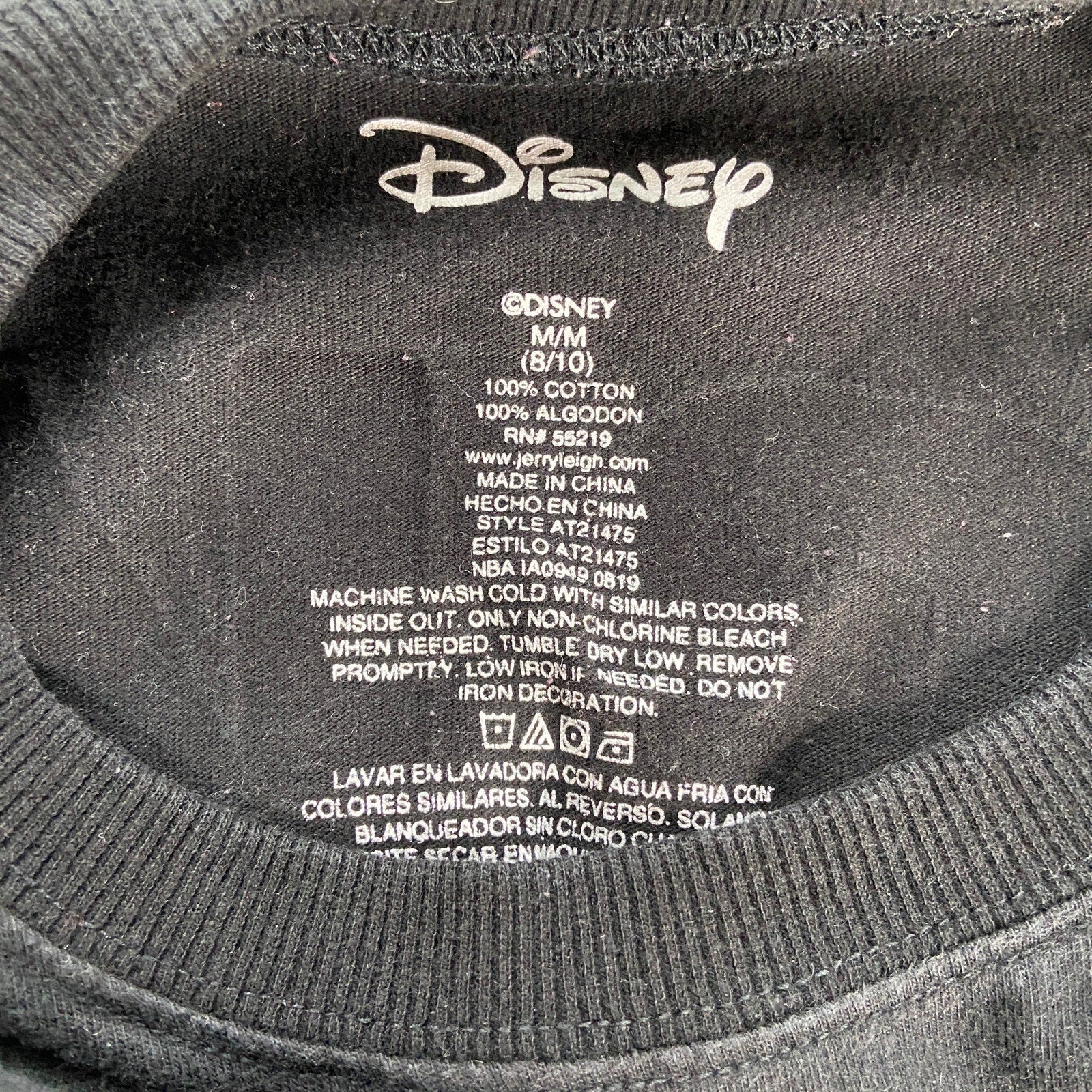 Disney Mickey Mouse Jersey Style Long Sleeve T Shirt - Women's Size M