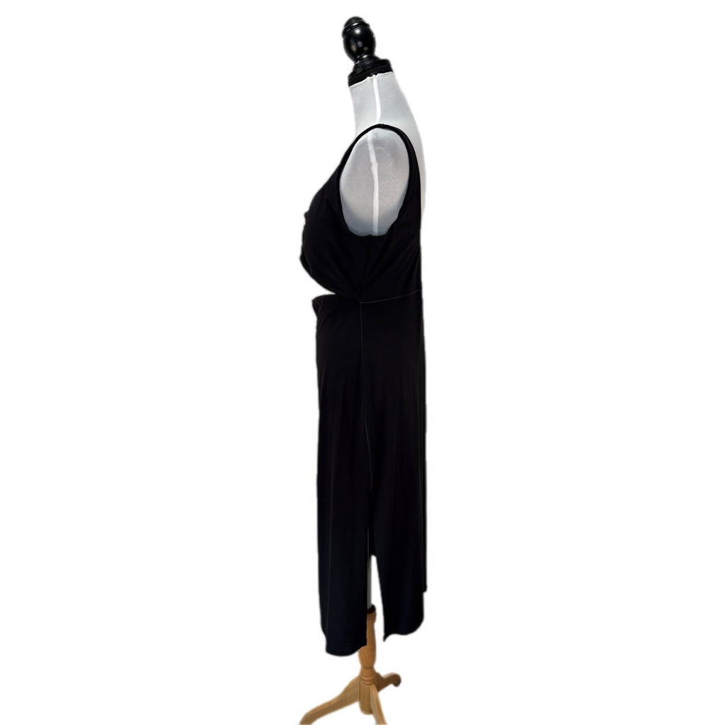 Aerie Offline Black Open Midriff Long Dress NWT - Women's Size XL