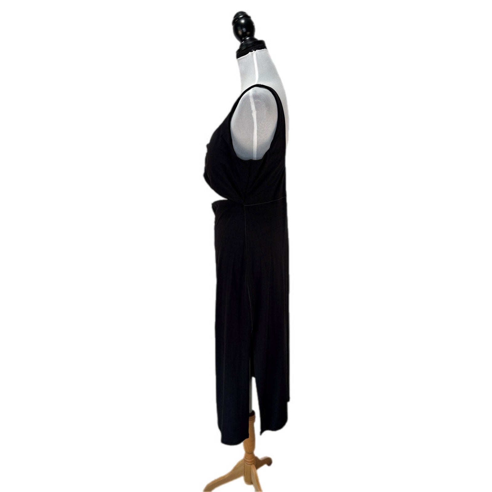 Aerie Offline Black Open Midriff Long Dress NWT - Women's Size XL