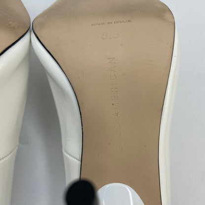 Good American Emma Heels in Ivory - Women's Size 8.5