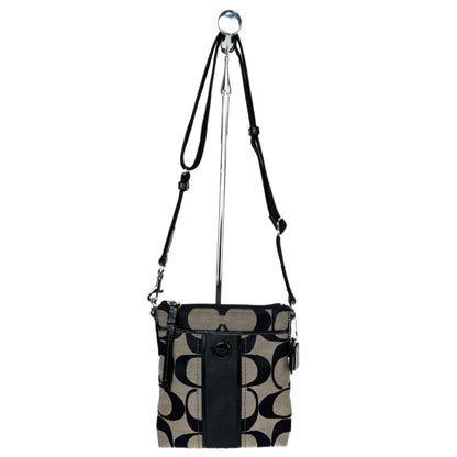Coach Sutton Signature Swingpack Black Crossbody Purse