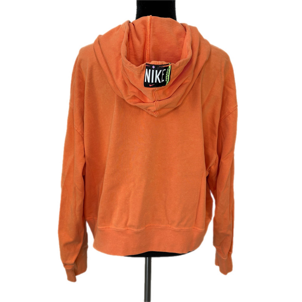 Nike Sportswear Women's Washed Hoodie CZ9854-858 in Atomic Orange - Women's M