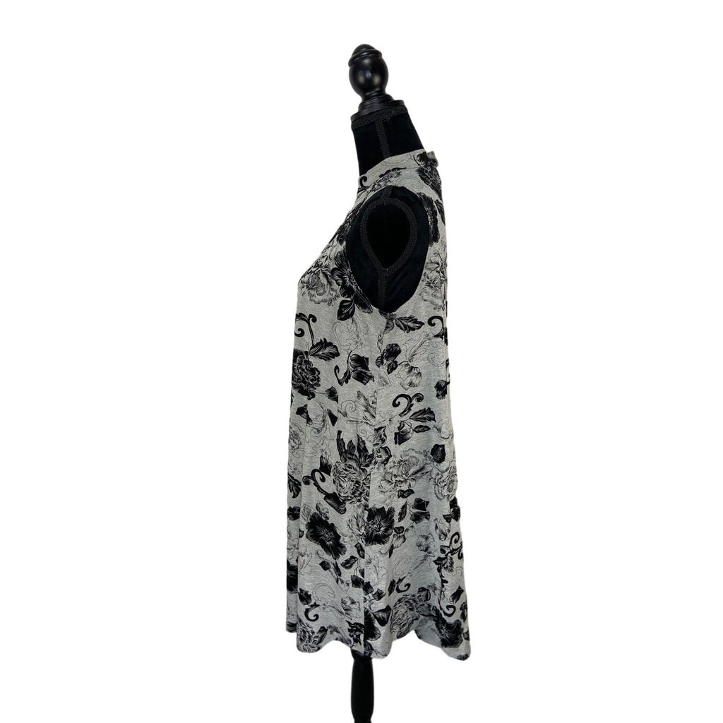 Philosophy Flocked Floral Shift Dress - Women's Small