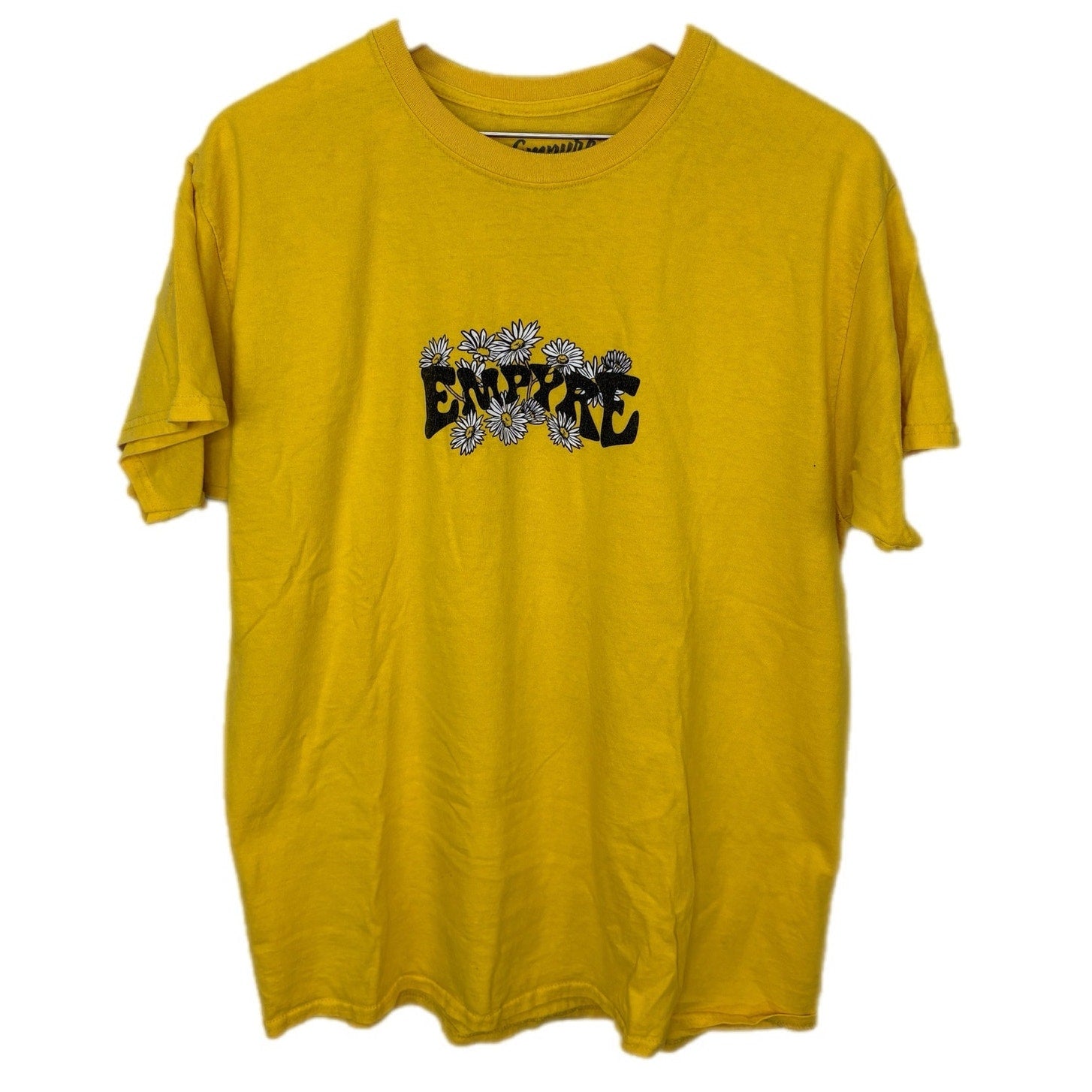 Empyre Yellow Daisy Snake T Shirt - Men's Size L
