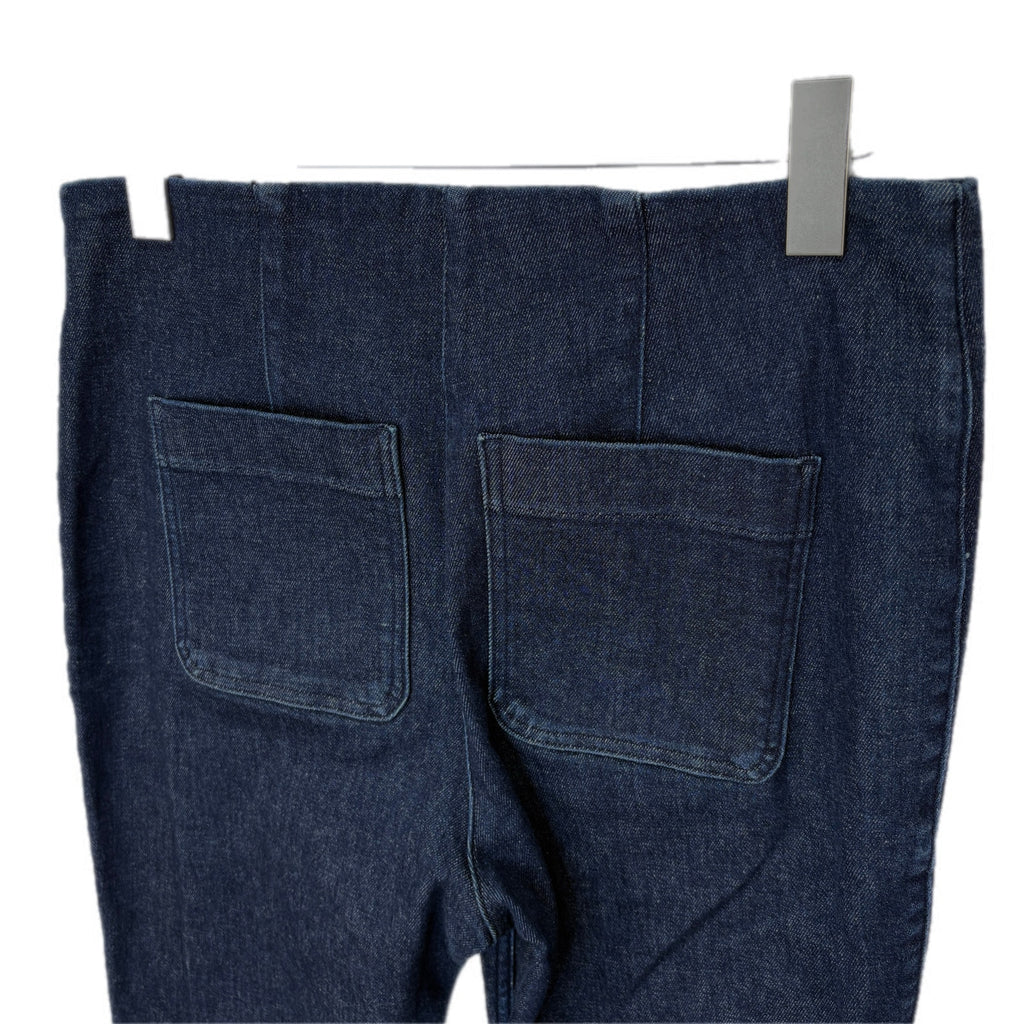 Spanx Dark Wash Boot Cut Pull On Trousers - Women's Size L