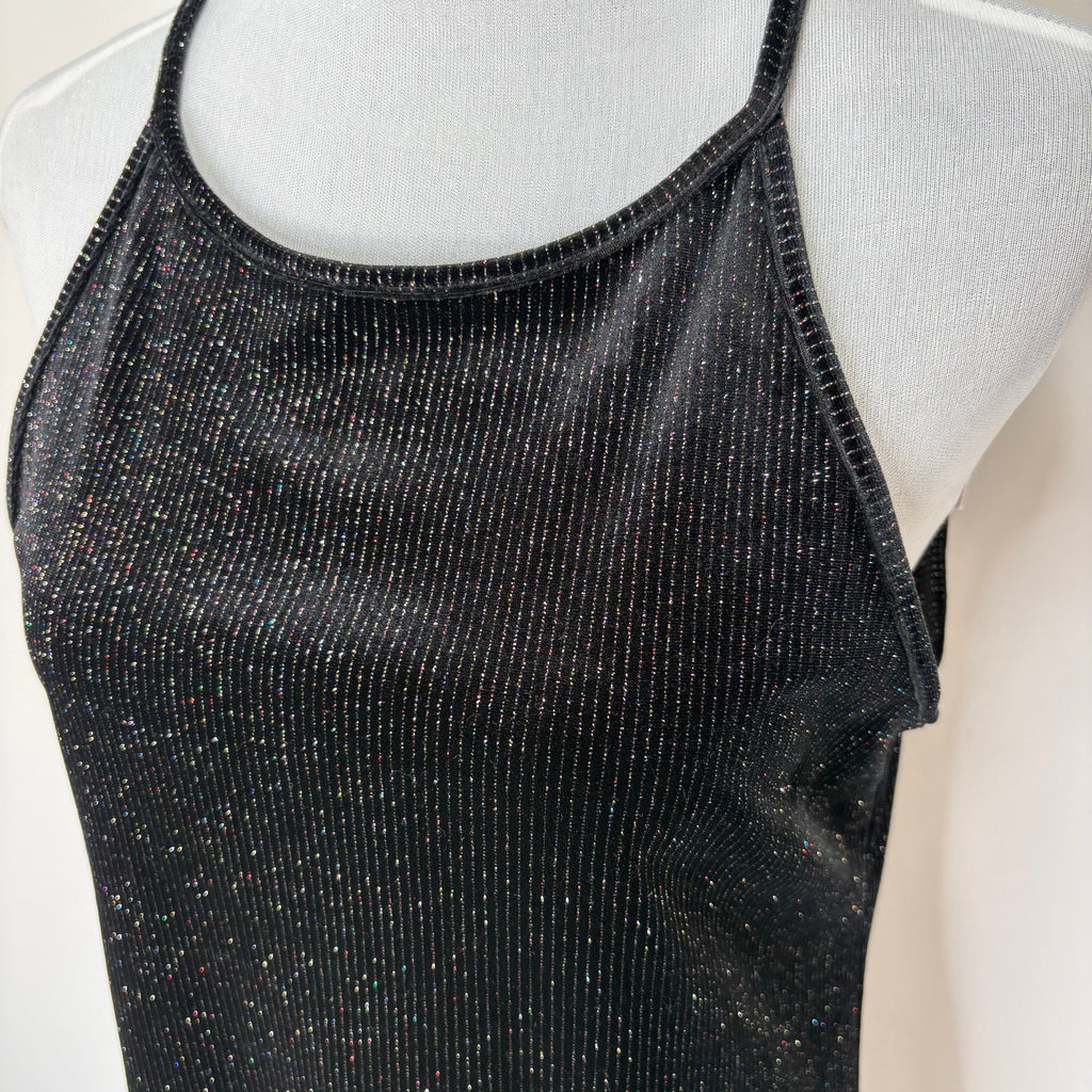 Black Sparkly Stretchy Bodycon Dress NWT- Women's Size XL