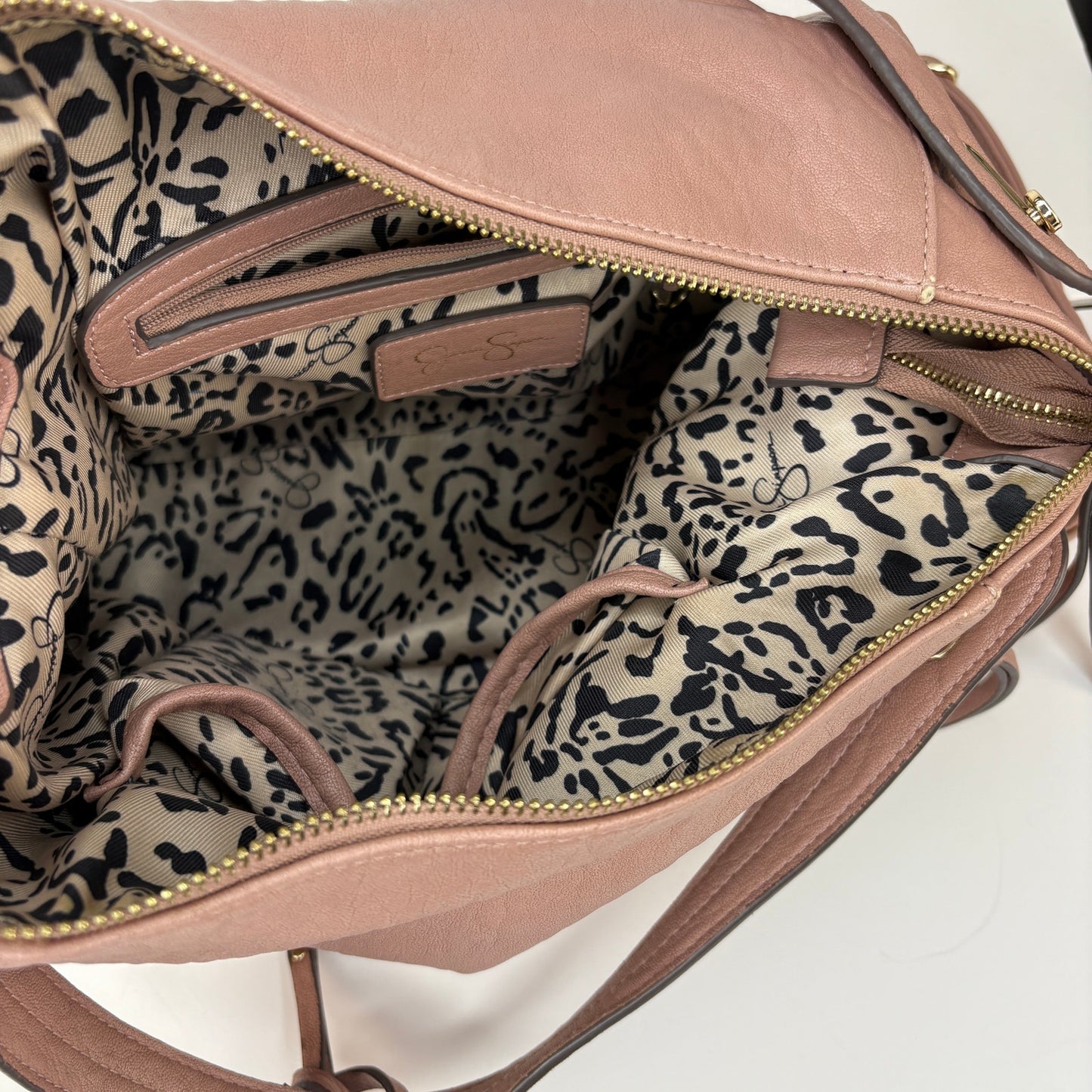 Jessica Simpson Pink Roxanne Hobo Satchel Shoulder Bag