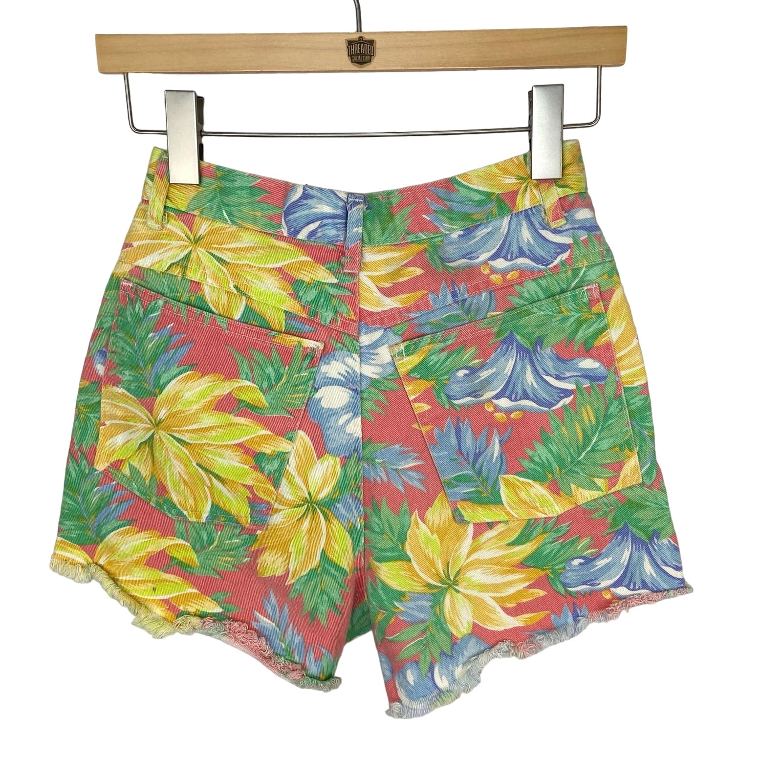 American Vintage Bright Floral Custom Cutoff Shorts - Women's Size 5