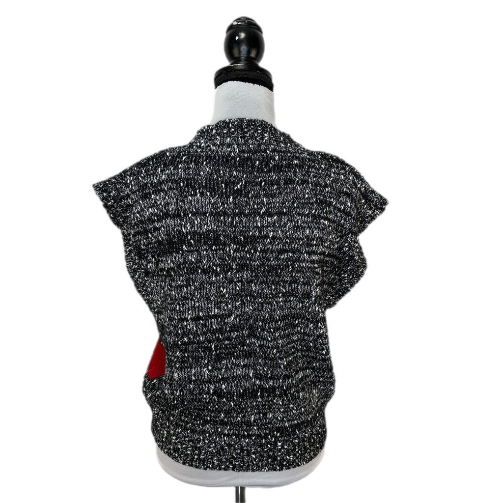 Vintage 80's 90's Patterned Sleeveless Sweater - Women's Size Small