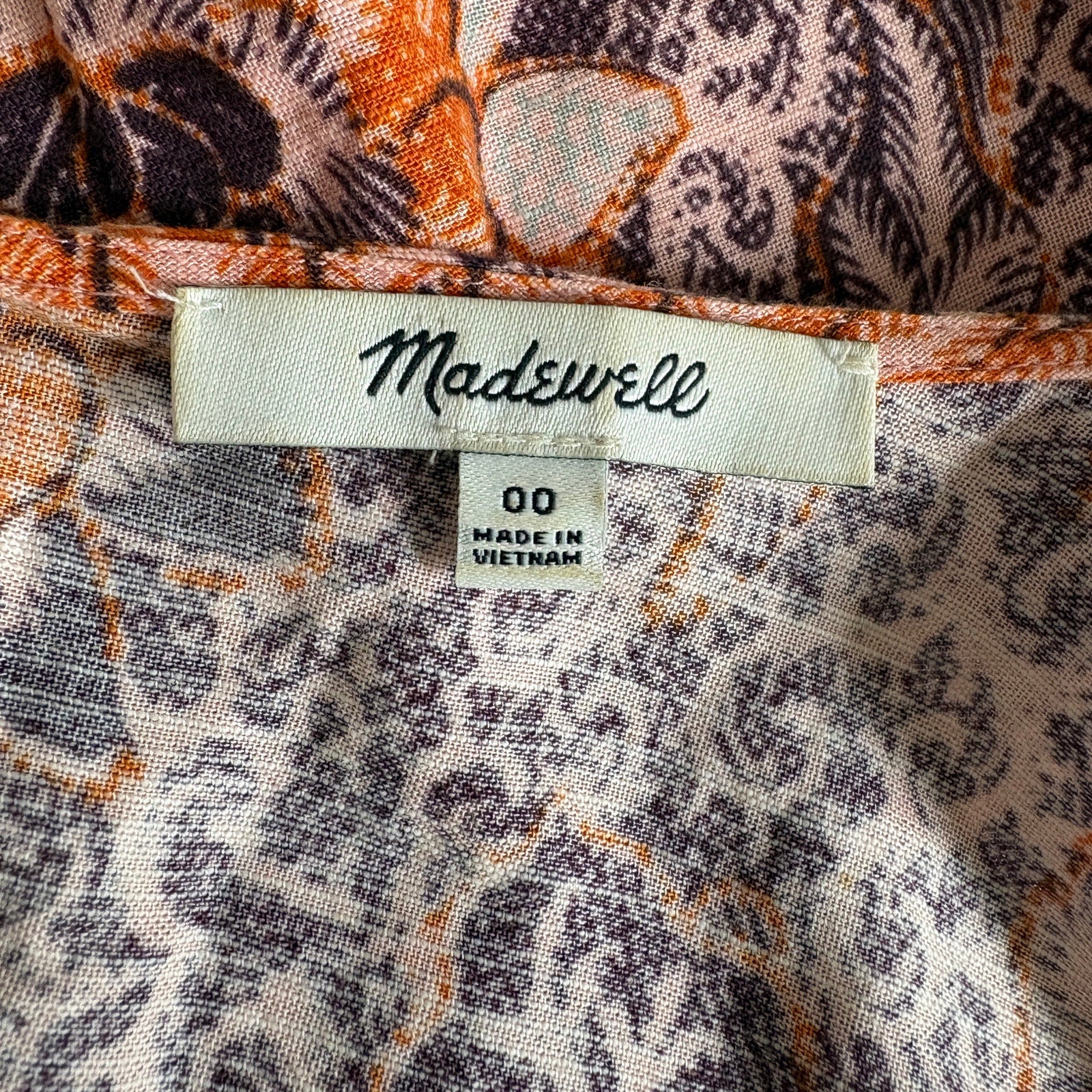 Madewell Boho Floral Sleeveless Midi Dress - Women's Size 00