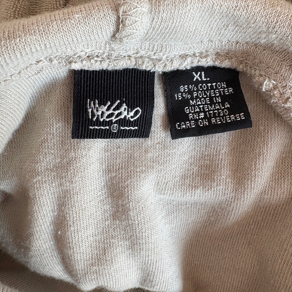 Y2K Tan Velour Zip Up Hoodie - Women's Size XL
