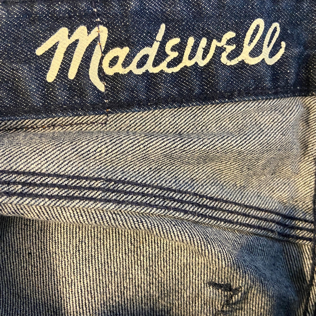 Madewell Dark Wash Raw Hem Cuffed Denim Shorts - Women's Size 25
