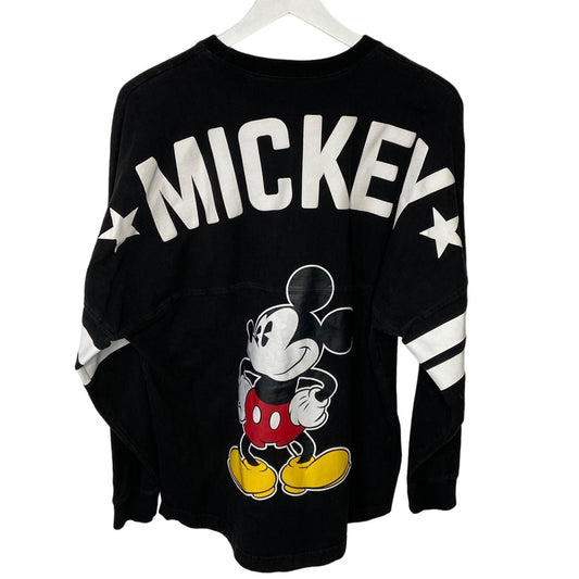 Disney Mickey Mouse Jersey Style Long Sleeve T Shirt - Women's Size M