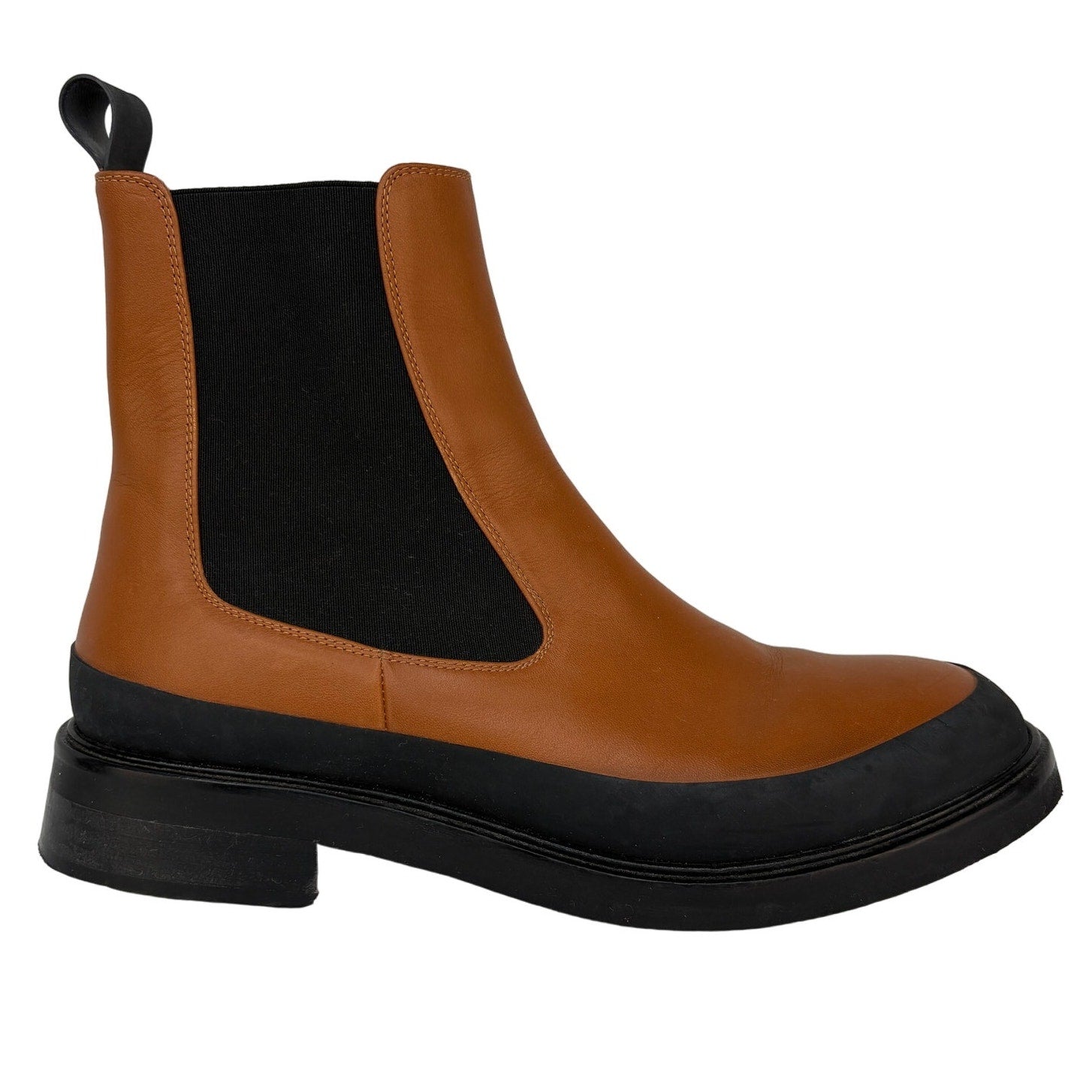 Frame Two Tone Leather Le Holland Chelsea Booties - Women's Size 8.5