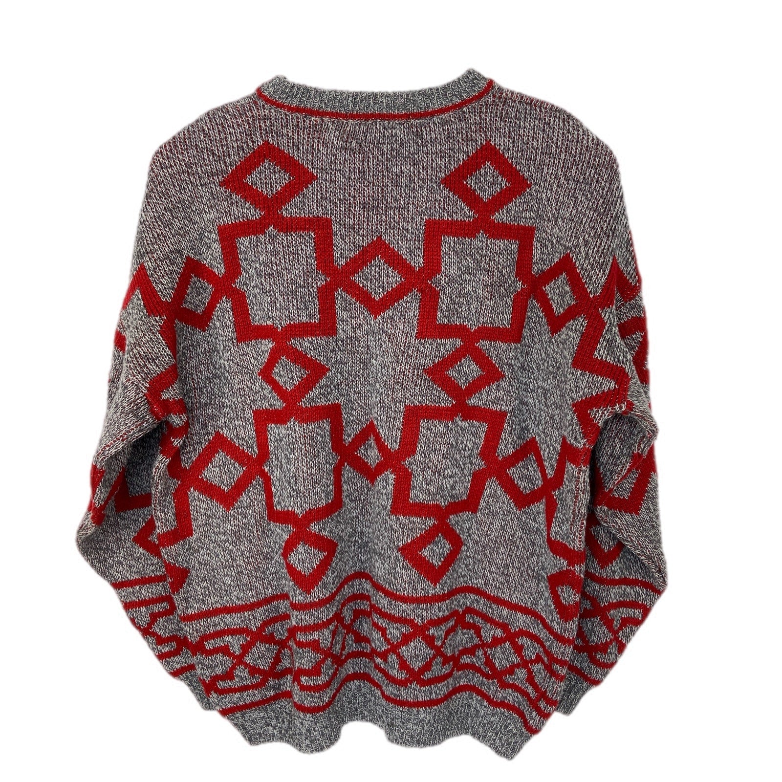 Vintage Grandpa Geo Pattern Crewneck Sweater - Men's Size M